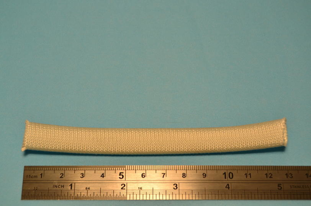 Sleeving, woven, 10mm, per foot (white)