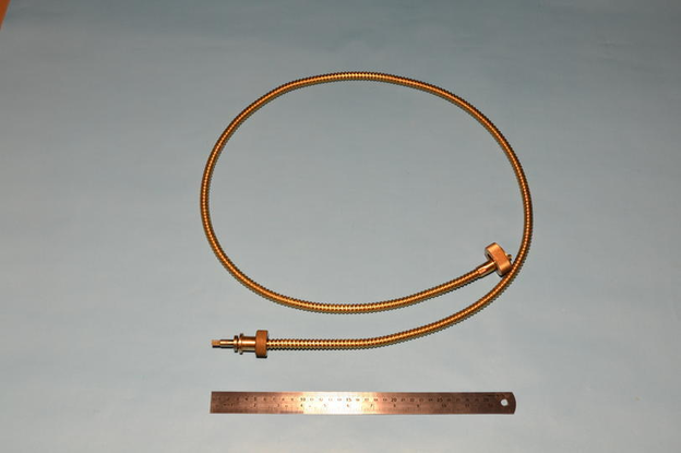 Flexible drive,20HP speedometer, (0.5" dia)brass outer, grub screw attachment