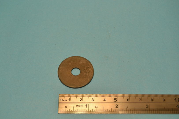 Lead washer, balance weight, 0.075" thick 5/16 " hole