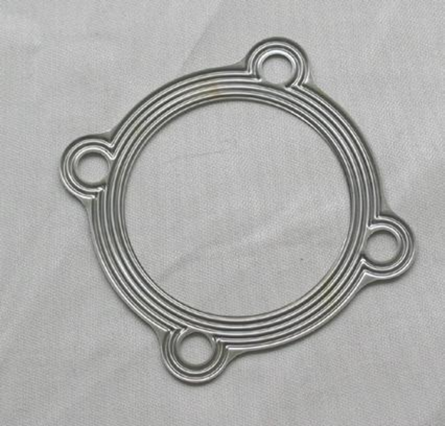 Gasket, exhaust joint, corrugated brass