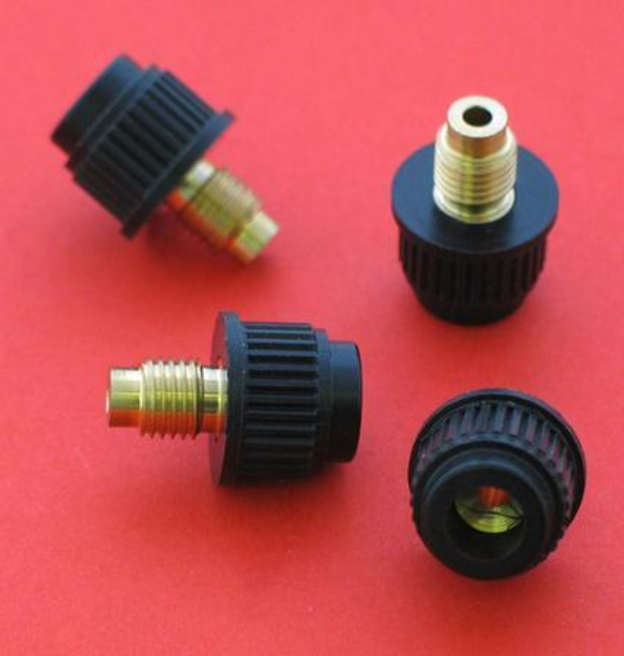 Threaded connector, distributor cap H.T. lead.