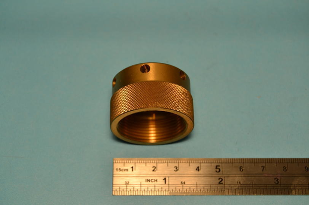 Nut, knurled, compressing water pump gland, P2