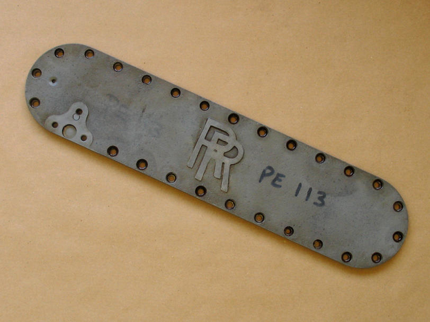 Plate, water jacket side cover, rear, P1