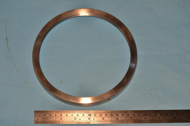 Ring, aluminium, retaining outer disc, P2, Barker style