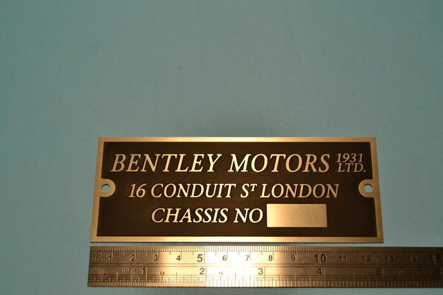 Bulkhead chassis plate, Bentley