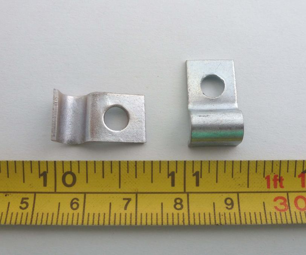 Clip, steel, zinc plated, for 3/16" pipe