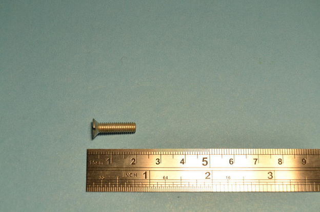 2BA screw, csk, x 11/16", cadmium plated