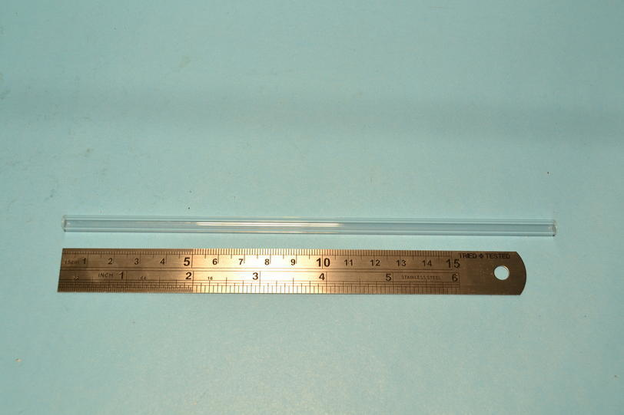 Glass tube, level check 6mm x1mm x 190mm (modification)