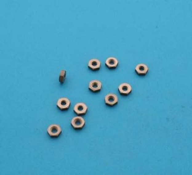Nut, thin, steel 2 BA, (3/16" spanner)