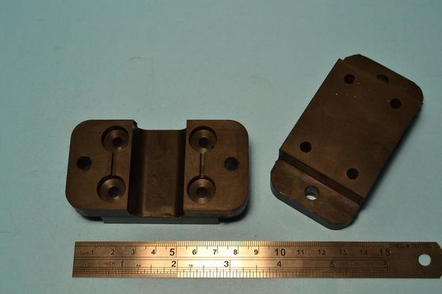 Mounting block, rubber, large Klaxon wiper motor (body diam 3.3")