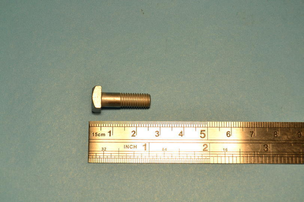 1/4 BSF bolt, square head, x 0.800", cadmium plated
