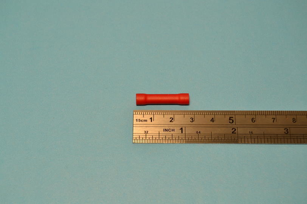 Terminal, Butt (red), 3.3 mm