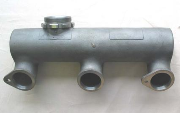 Exhaust manifold, rear, Silver Ghost