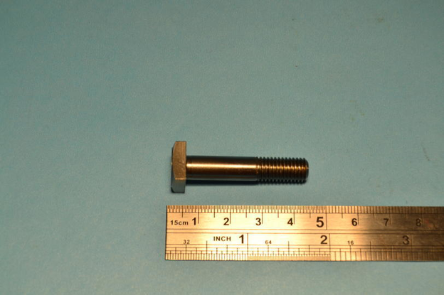 5/16BSF bolt, square head, x 1.500", Cadmium plated.