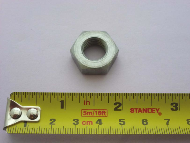 Nut, plain, 1/2" BSF x 0.312" thick