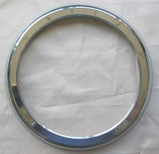 Ring, retaining outer disc, P2, ACE, chrome plated