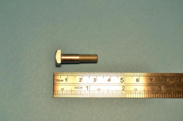 1/4BSF bolt, square head, x 1", cadmium plated